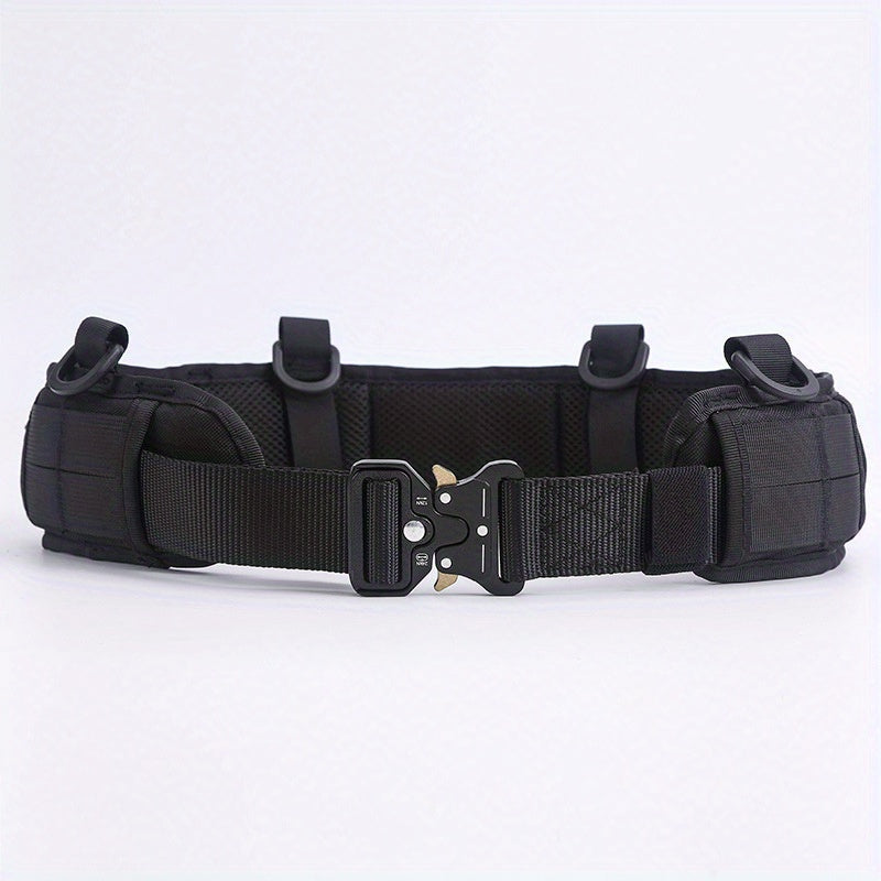 1pc of Quick Release Tactical Waistband, Outdoor CS Multifunctional Field Equipment, Eyesnake Nylon Men's and Women's Tactical Waist Belt