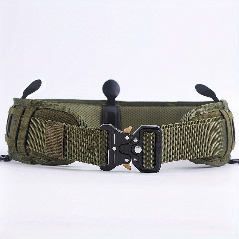 1pc of Quick Release Tactical Waistband, Outdoor CS Multifunctional Field Equipment, Eyesnake Nylon Men's and Women's Tactical Waist Belt