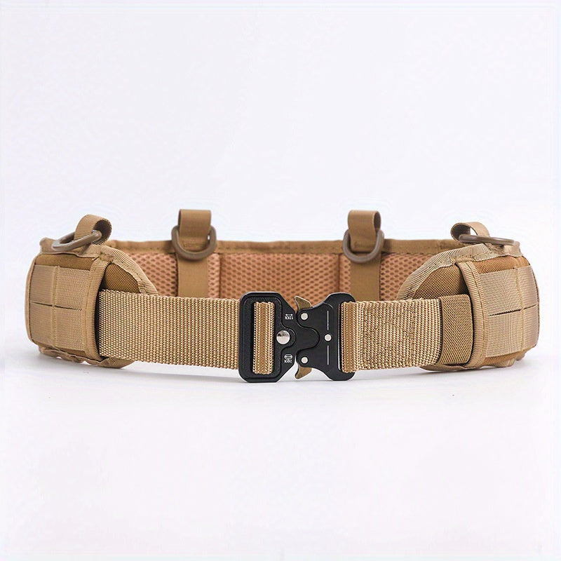 1pc of Quick Release Tactical Waistband, Outdoor CS Multifunctional Field Equipment, Eyesnake Nylon Men's and Women's Tactical Waist Belt