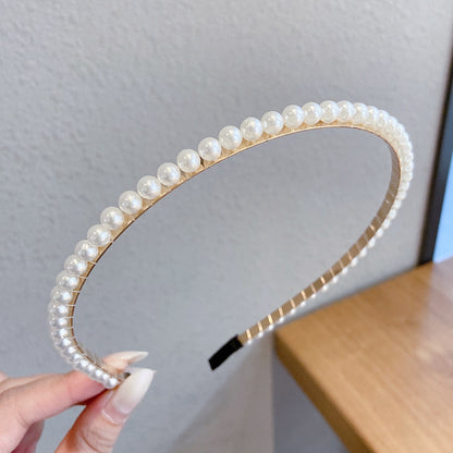 Pearl Hair Bands 10pcs Set Elegant Imitation Pearl Hair Ties Mixed Styles Scrunchies Hair Accessories for Women Girls Party Daily Wear Gift