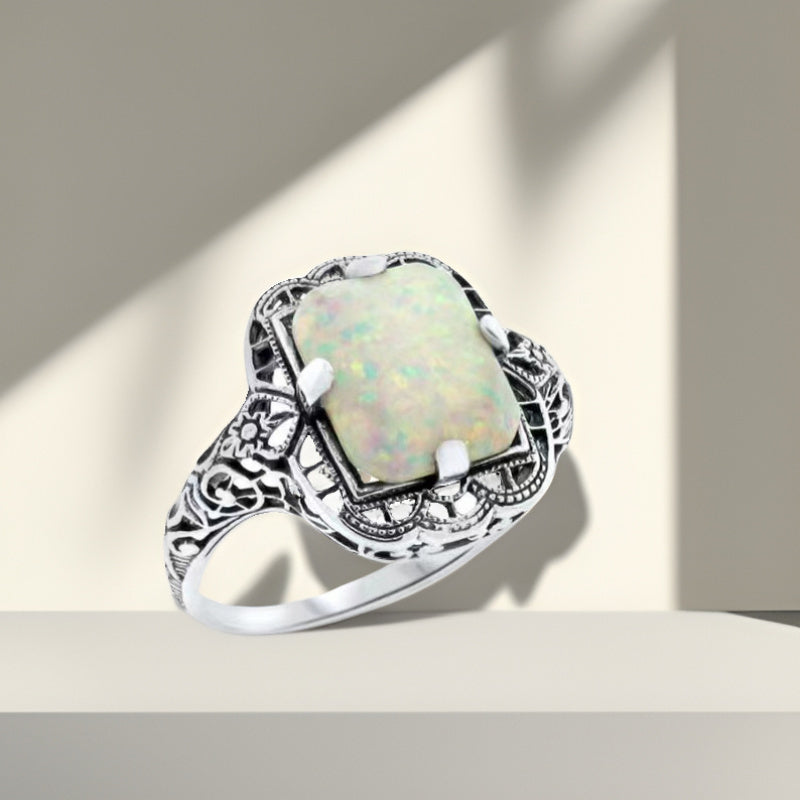 925Fashion, High-end And Versatile Design for Women's Accessories, Handcrafted Inlaid Ring Total Weight Of The Product (2.2g)
