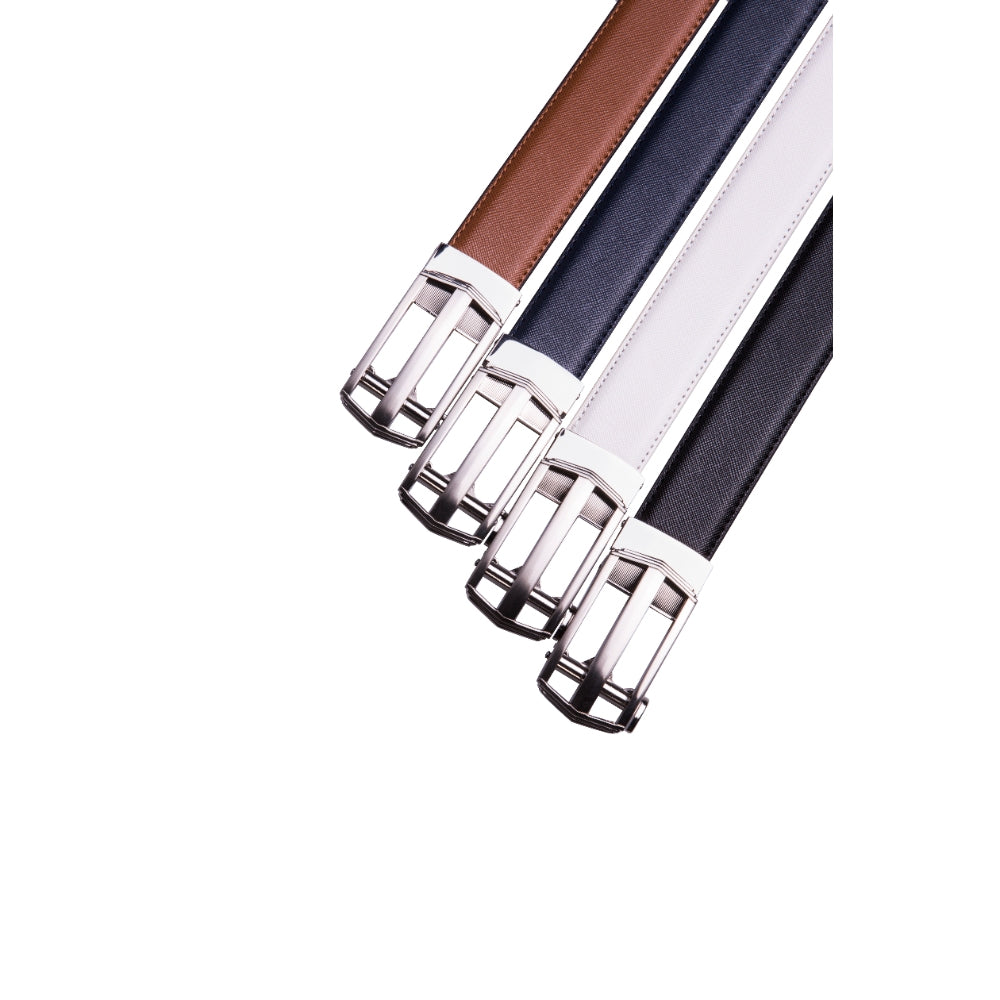 AYAMOTION Genuine Leather Belt Mens Ratchet Dress Belts With Adjustable Automatic Buckle back to school, for wedding,Ideal Gift for Dad, Husband, Boyfriend