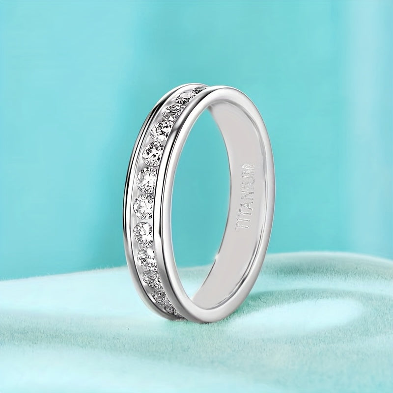 S925 Sterling Silver Moissanite Ring, Sparkling, Stylish and Versatile, Suitable for Men, Women, Couples, Students, Weddings, Engagements, Christmas Jewelry Gifts.