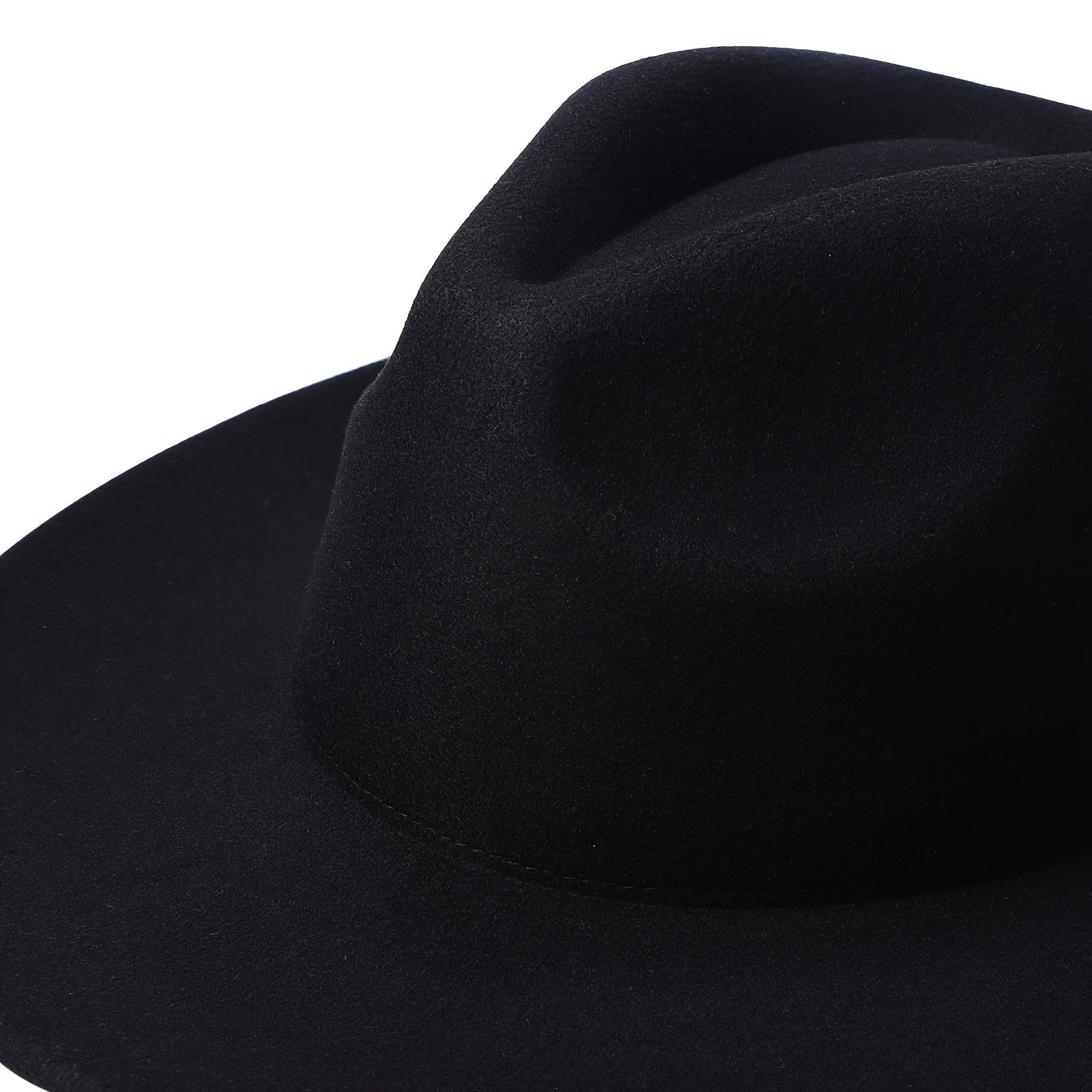 [Western Cowboy Hat] Classic Western Wide Brim Cowboy Cowgirl Felt Fedora Hat For Men Women Jazz Panama Cap Trilby