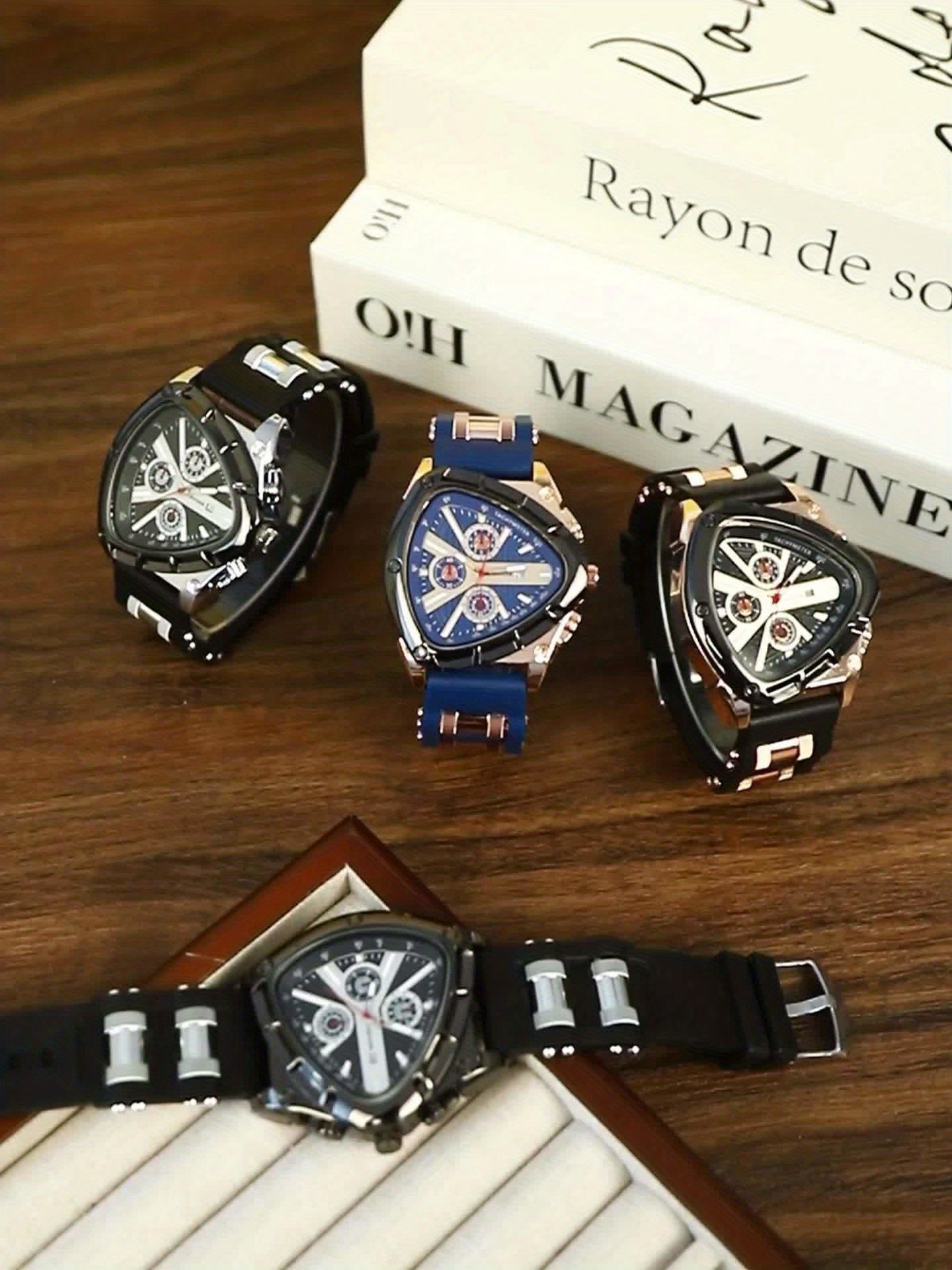 Men's Quartz Watch Casual Fashion Date Calendar Display Analog Pointer – Single or 2pcs Set Gift for Men, Work Daily Wear, Reloj Para Hombre
