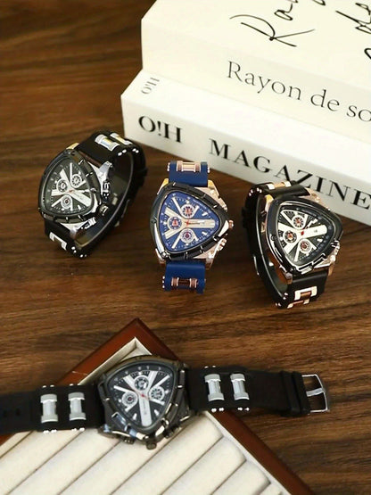 Men's Quartz Watch Casual Fashion Date Calendar Display Analog Pointer – Single or 2pcs Set Gift for Men, Work Daily Wear, Reloj Para Hombre