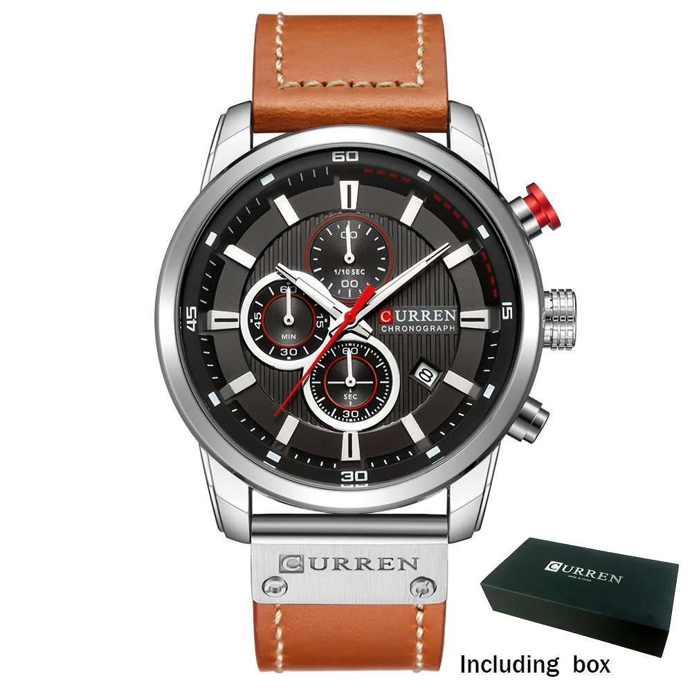 [Men | Quartz] Chronograph Sport Men Watches | Men's Wrist Date Quartz Wristwatch