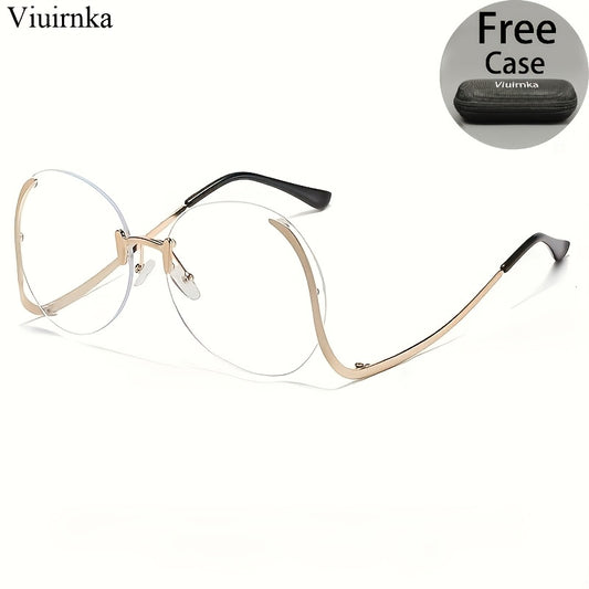 Gradient Sunglasses for Women Gold Metal Frame, Ocean Color Gradient Lenses UV Protection Lightweight Fashion Shades, Trendy Kawaii Retro Style for Summer Beach Vacation Selfies — 6 Color Options