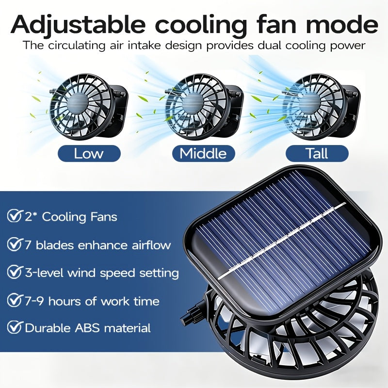 Solar-Powered Cooling Hat with Sun Protection, Featuring a Three-Speed Adjustable Fan Cap. A Beach Hat, a Sun Hat, Suitable for Both Men And Women, Ideal for Beach Camping