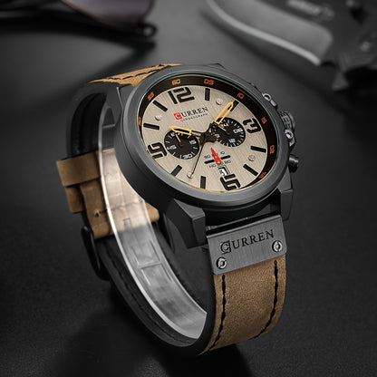 Men's Quartz Sports Watch — 24H Display, Timer & Calendar | Zinc Alloy Case, Multiple Colors
