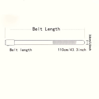 Men's Sliding Belt Automatic Buckle - Black Business Ratchet Belt Adjustable No Hole Design for Jeans & Dress Pants, Ideal Gift for Father & Husband, Durable & Comfortable