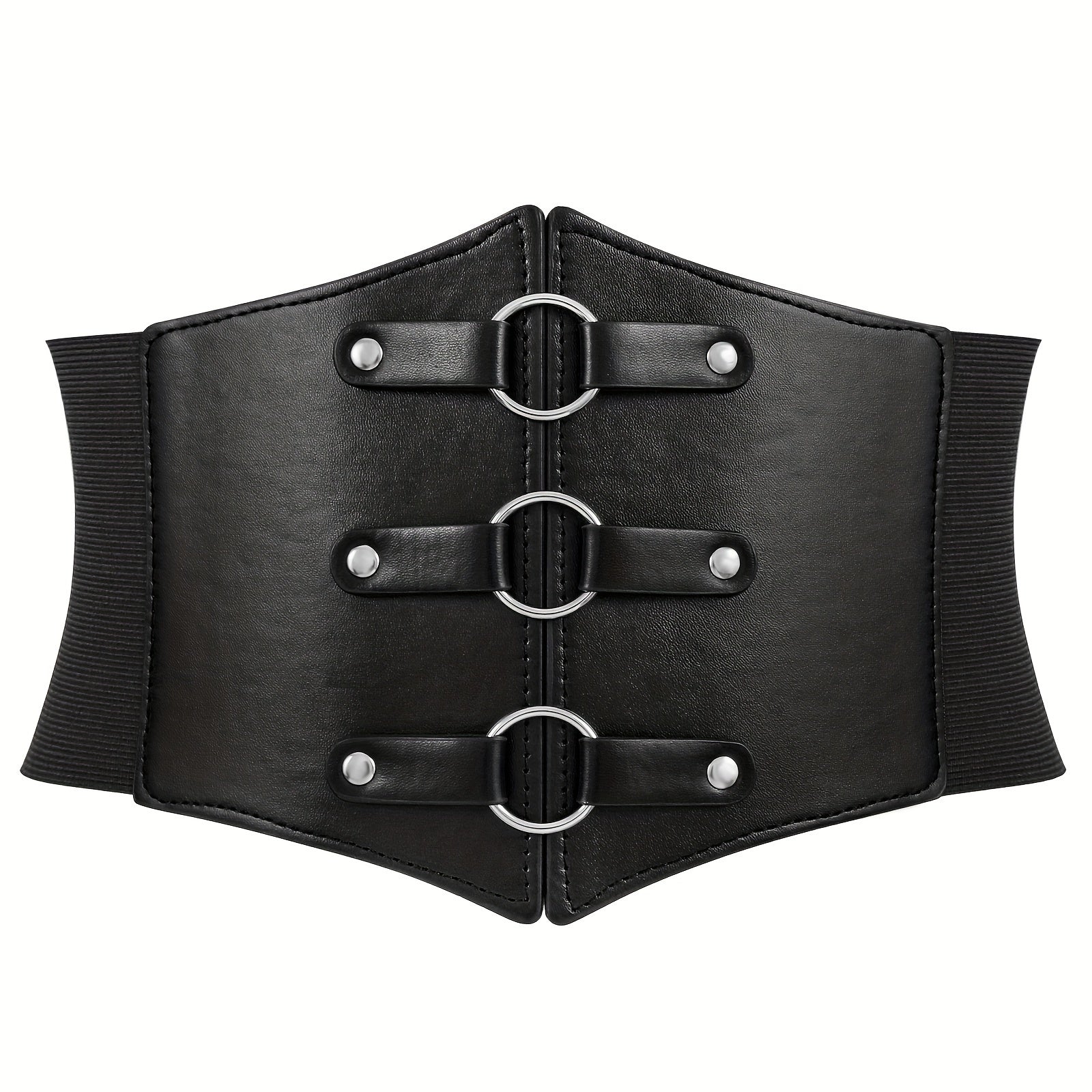 SUOSDEY Multi-Pack Brown Black Red White Coffee Corset Belt for Women Halloween Christmas Costume