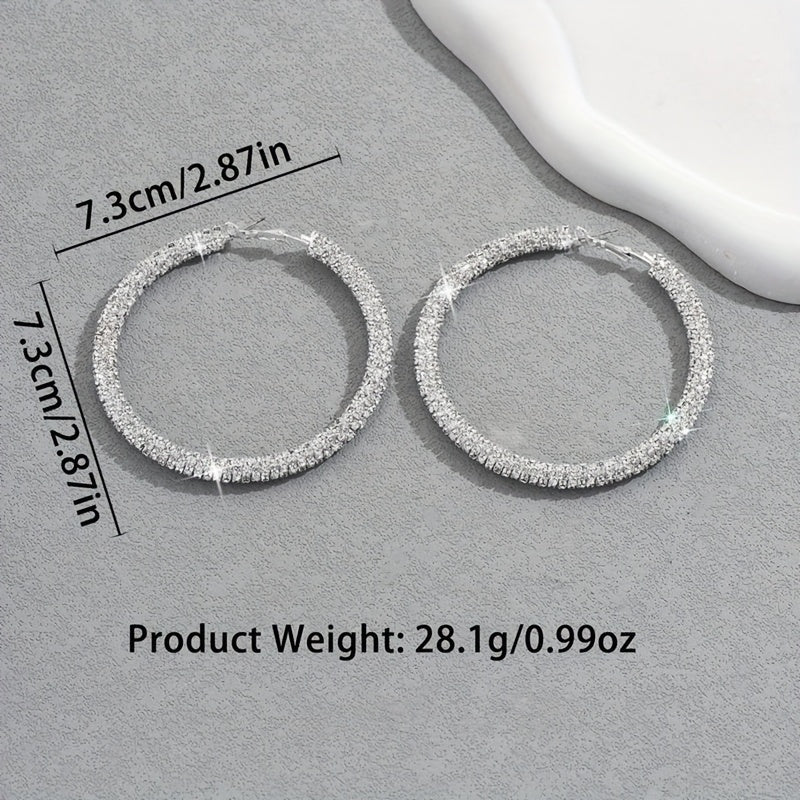 Hoop Earrings for Women Chic Lightweight Everyday Casual Statement Fashion Jewelry Elegant Circle Earrings Birthday Anniversary Gift for Her