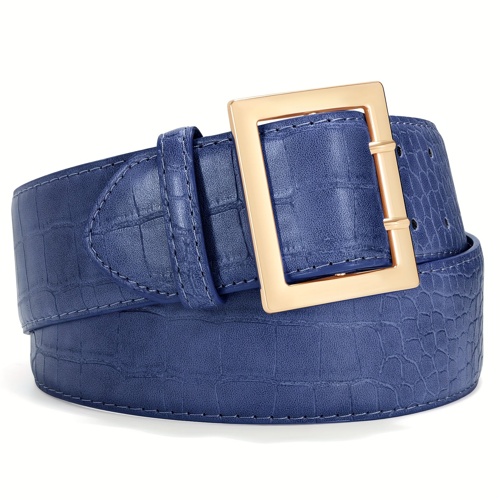1pc Women'S Crocodile Pattern Wide Belt, Jeans Dress Fashion Women'S Belt, Dress Pants Match