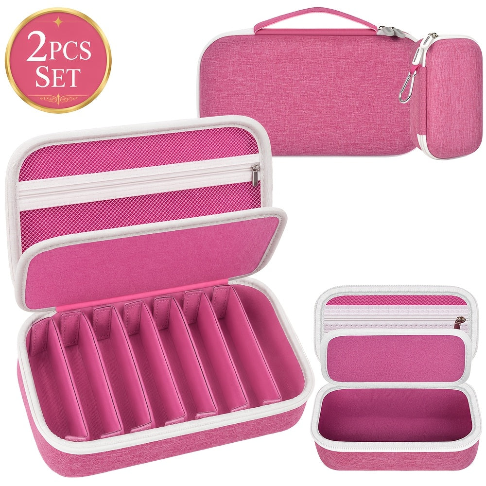 Sunglasses Organizer Case Travel Storage Bag Multi-Slot for Men Women – Portable Protective Eyewear Holder, 2 4 6 Slot & Large Options, Black Brown Grey Pink
