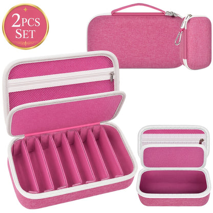 Sunglasses Organizer Case Travel Storage Bag Multi-Slot for Men Women – Portable Protective Eyewear Holder, 2 4 6 Slot & Large Options, Black Brown Grey Pink