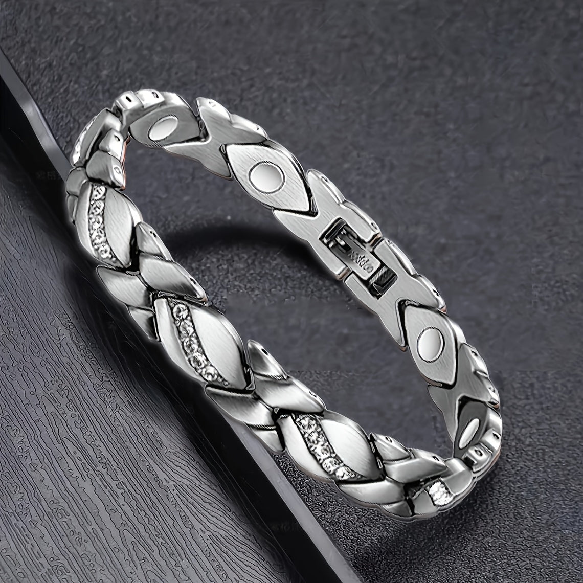 Copper Magnetic Bracelet for Women 2 Pack - 3500 Gauss Pure Copper Vintage Magnetic Therapy Bracelets Set, Elegant Gift for Birthday Mothers Day Christmas Valentine's Day Bronze Silver