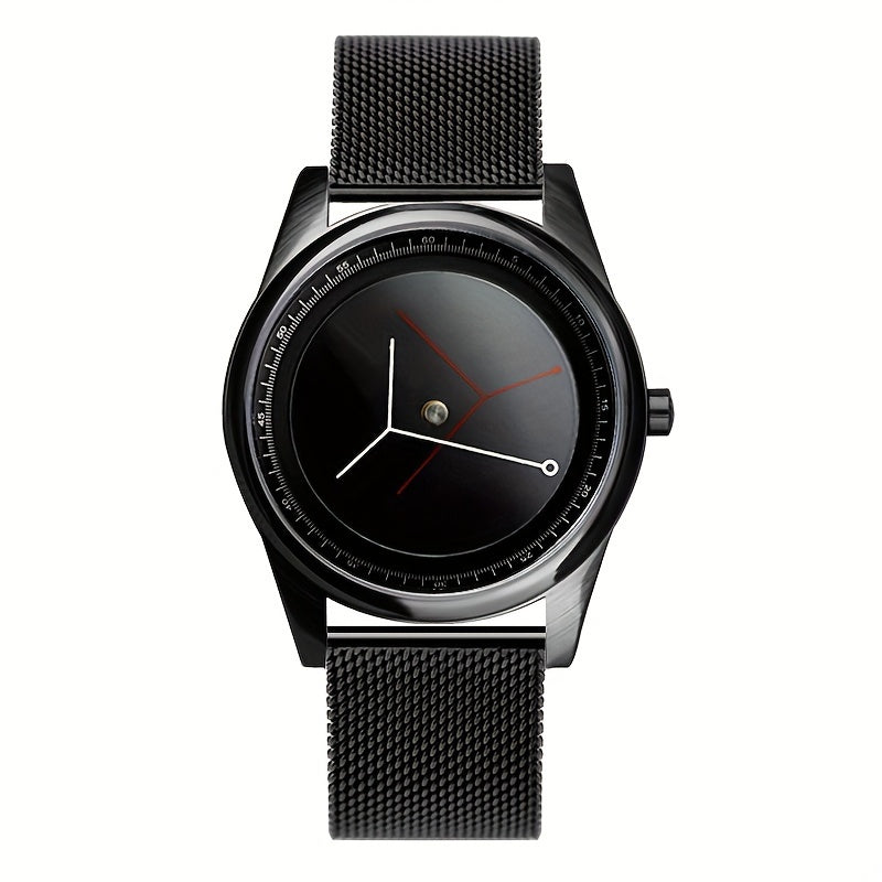 Creative Design Men Watch Unisex Fashion Forward Quartz Watch With Stainless Steel Strap Watch For Men Best Gift