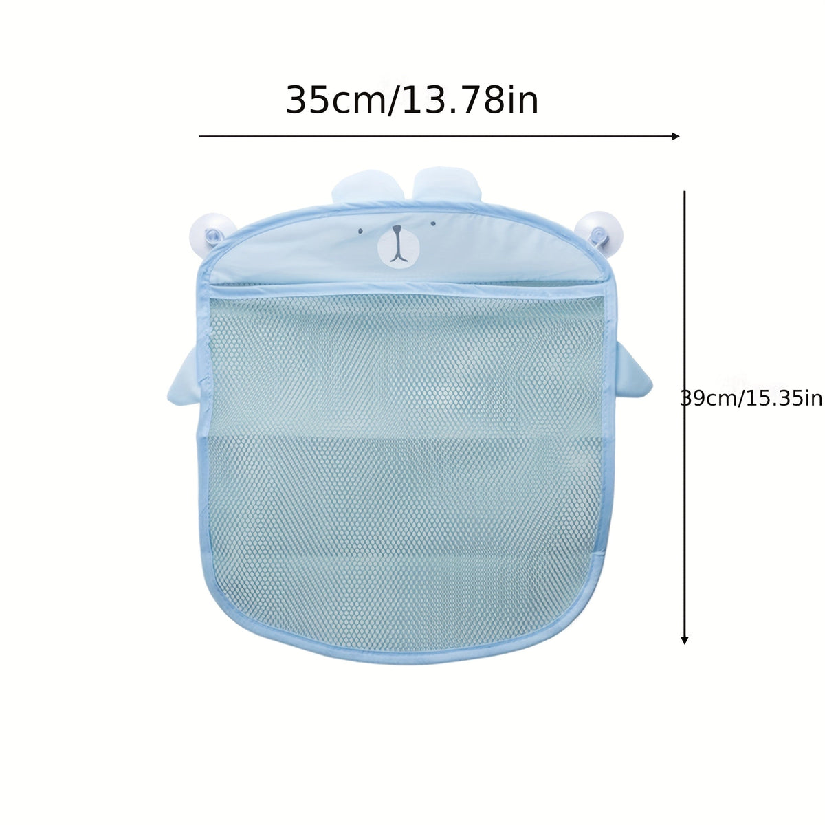 2-Pack Mesh Shower Caddy Bags - Drainable Suction-Cup Storage – view 2