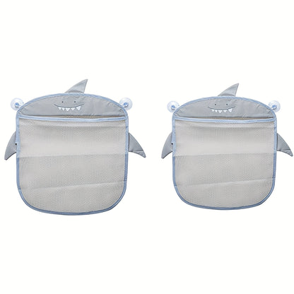 2-Pack Mesh Shower Caddy Bags - Drainable Suction-Cup Storage – view 3
