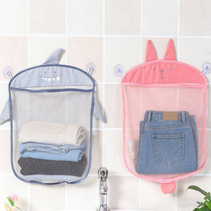 2-Pack Mesh Shower Caddy Bags - Drainable Suction-Cup Storage – view 4