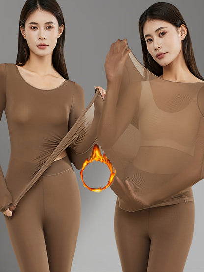 2-Pack Women’s Thermal Underwear - Smooth No-Show Fit – Black option – view 3