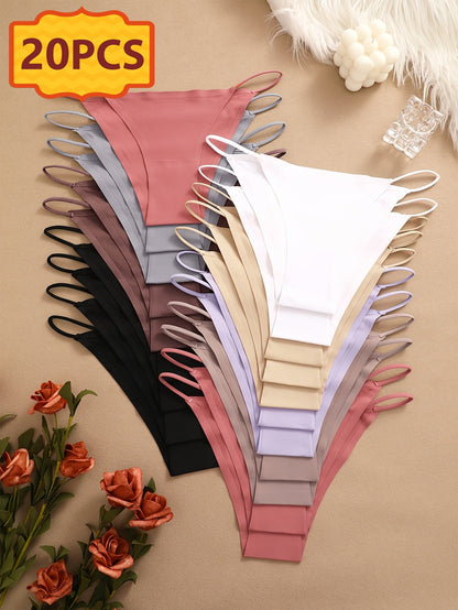20-Pack Women's Bikini Briefs - Soft Seamless Everyday Comfort – Sizes XS–XL – view 7