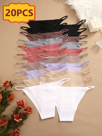 20-Pack Women's Bikini Briefs - Soft Seamless Everyday Comfort – Sizes XS–XL – view 10