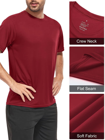 2026 Men's Quick Dry Workout Gym T Shirts Short Sleeve Active Running Athletic Tee – view 8
