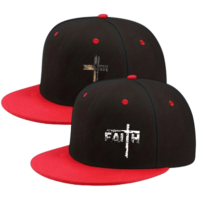 Baseball Cap - 2Pcs Set Cross Print Design Unisex Adjustable Breathable Dad Hat Casual - product detail view 15