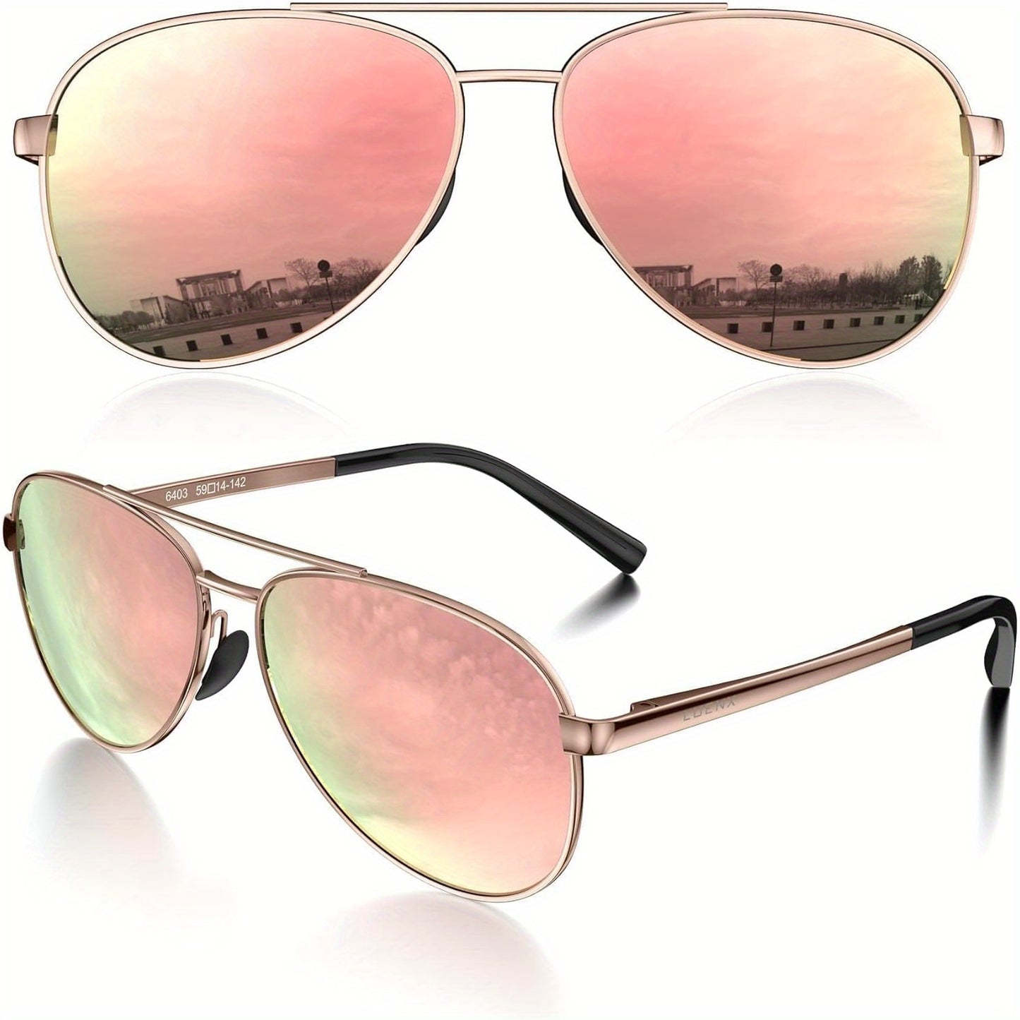 Polarized Sunglasses 59mm Unisex Mirrored & Non-Mirrored Driving Outdoor Eyewear for Men and Women UV Protection Stylish Shades Multi-Color Options