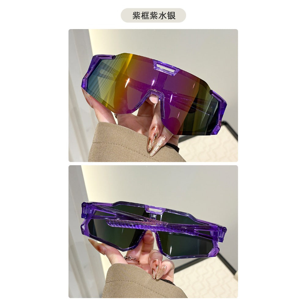 Set of 8 New Stylish Oversized Glasses for Outdoor Sports, Suitable for Both Men And Women, Perfect for Parties And Photos