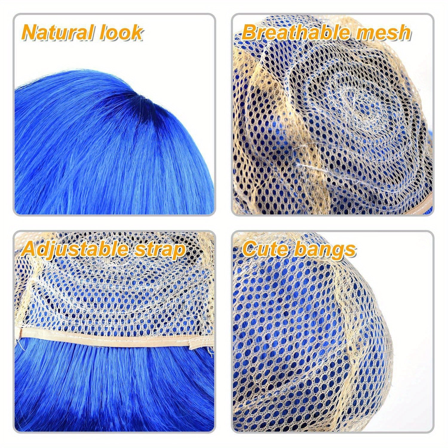 14/16 Pieces Colorful Party Fun Set - Party Wigs and Sunglasses - Neon Short Bob Wig Sunglasses Set Costume Colorful Cosplay Wig - For Bachelorette, Halloween, Christmas, New Year, Birthday Parties -  Fun Gift for Adults & Teens