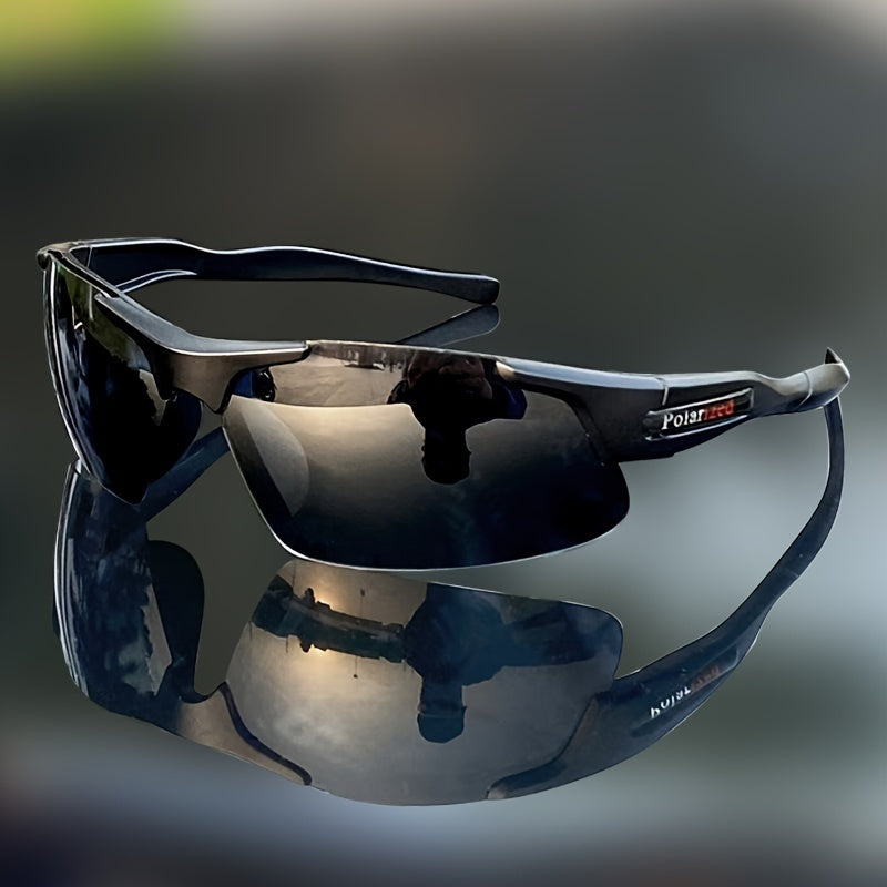 3pcs Polarized Glasses, Half Frame-Driving and Driving Rearview Mirror Polarized Glasses