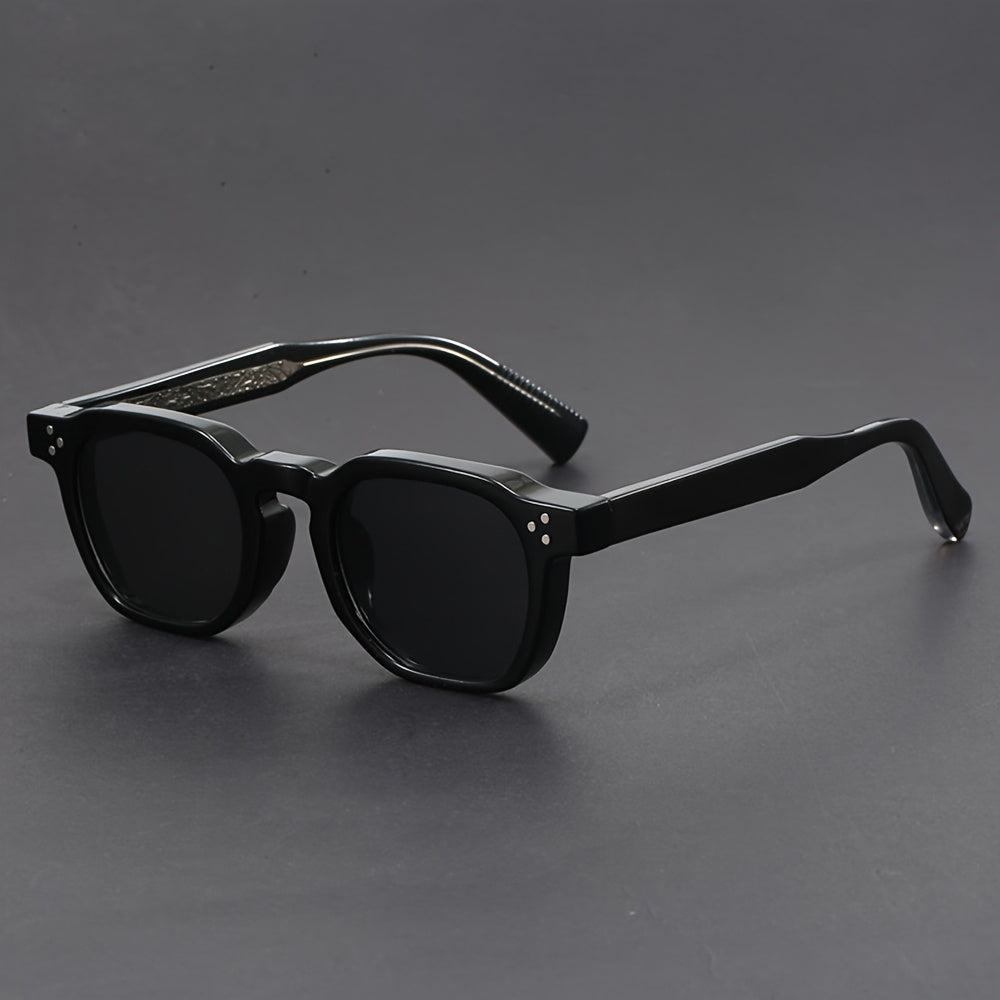 Fashionable Polygonal Full-frame AC Lens Men's Sunglasses -  Bohemian Style Fashionable Sunglasses, Suitable for Photography, Parties, Decorative Sunglasses - Ideal Gift, Casual Design