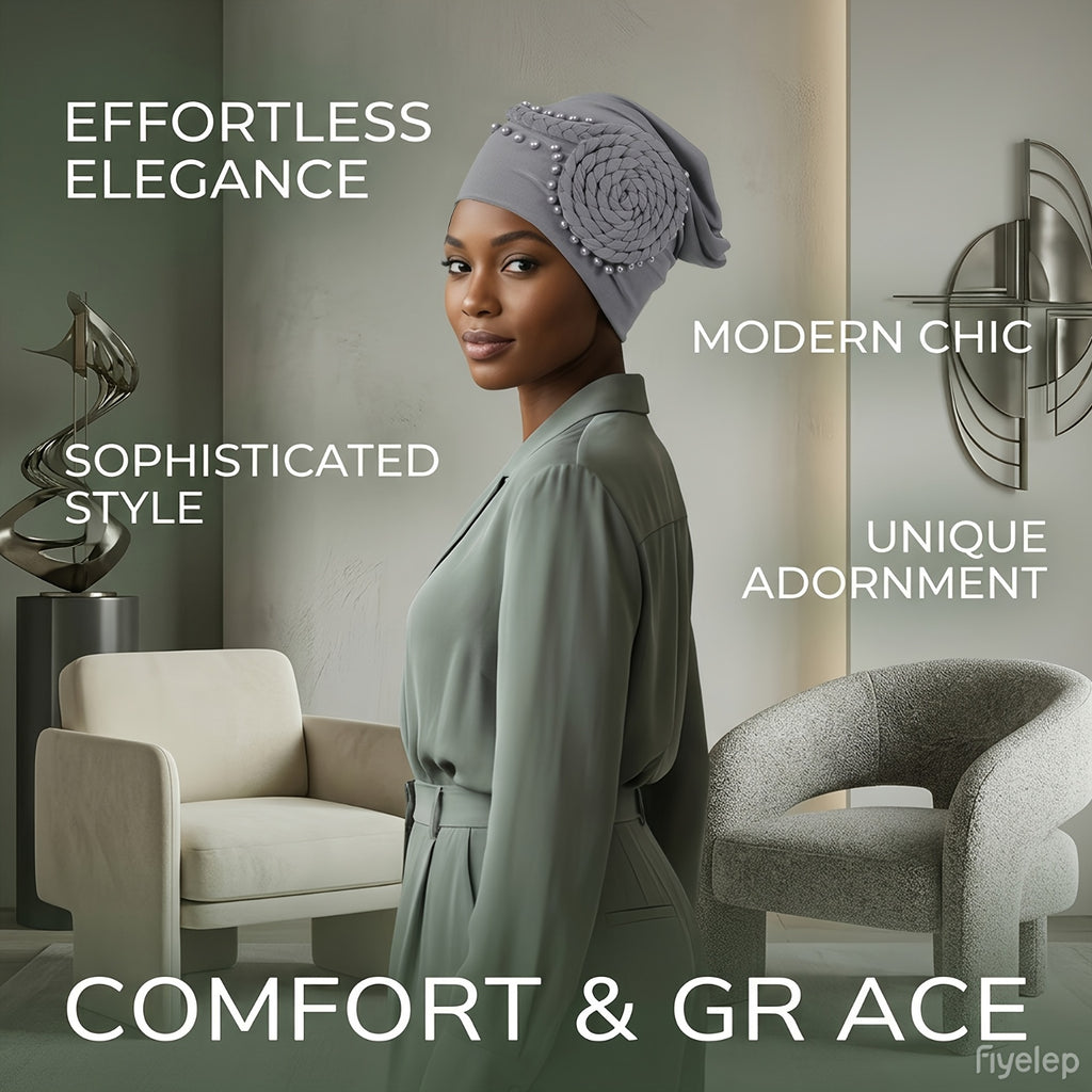 [Rhinestone-Embellished Bonnets] 4-Pcs Rhinestone-Embellished Women's Fashion Bonnets, Unique Eye-Catching Design for Travel & Outdoor