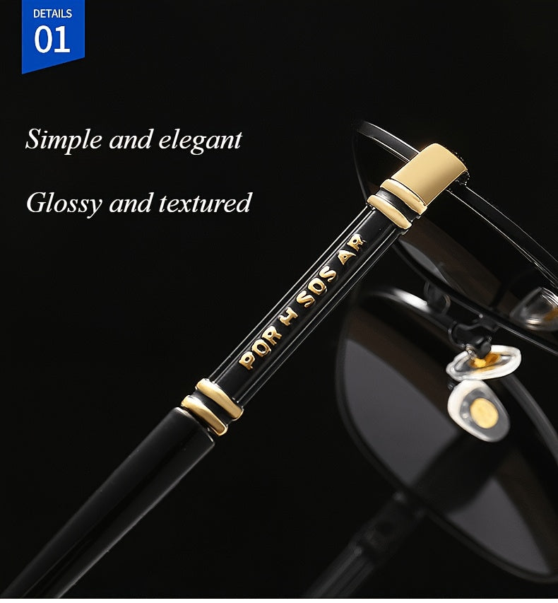[UV Protection Polarized Lenses] Fashionable Double Bridge Fashion Glasses for Both Men And Women, Ideal for Hiking, Fishing,,, UV Protection, Featuring Polarized Lenses for Eye Protection, Stylish Design for Casual Attire, Perfect As A Gift