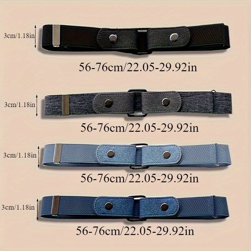 A Set of Four Elastic Belts That Are Discreet, Suitable for Both Casual And Formal Attire, Featuring a Vintage Design for Women. Perfect for Daily Commutes, Birthdays, Thanksgiving, Valentine'S Day, Graduation Parties, Holiday Celebrations