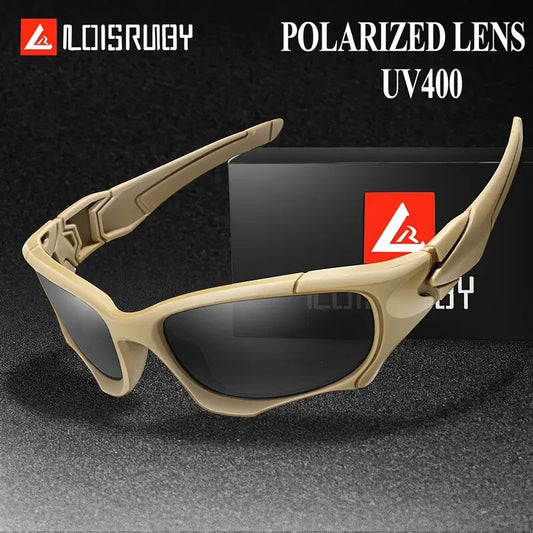 Polarized Sports Sunglasses UV400 - Lightweight PC Wrap Frame for Men Women, Anti-Glare Cycling Running Hiking Driving Sunglasses, Durable Outdoor Athletic Eyewear in Multiple Colors