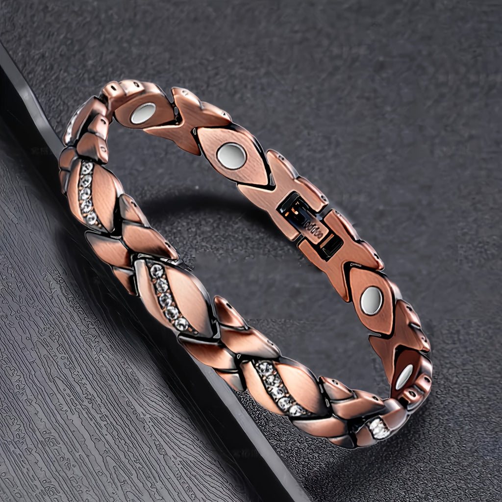 2pcs Of Pure Copper Bracelets for Women, Super Bracelets for Women, with 3500 Gauss, Copper Bracelets for Birthday, Mother's Day Christmas Valentine's DayJewelry Gifts
