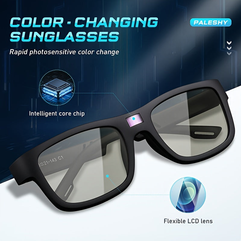 Polarized Photochromic, UV400 Protection, Quick Color Change, Lightweight & Durable, Perfect For Driving Fishing Casual Wear, Spring & Summer Outdoor Activities, Sports Style