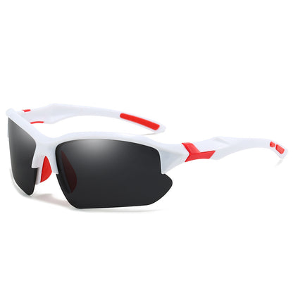 Half Frame Sports Sunglasses for Men 3 Pack - Lightweight UV Protection Outdoor Goggles for Running Fishing Skiing Driving Cycling Sun Protection Wraparound Shades