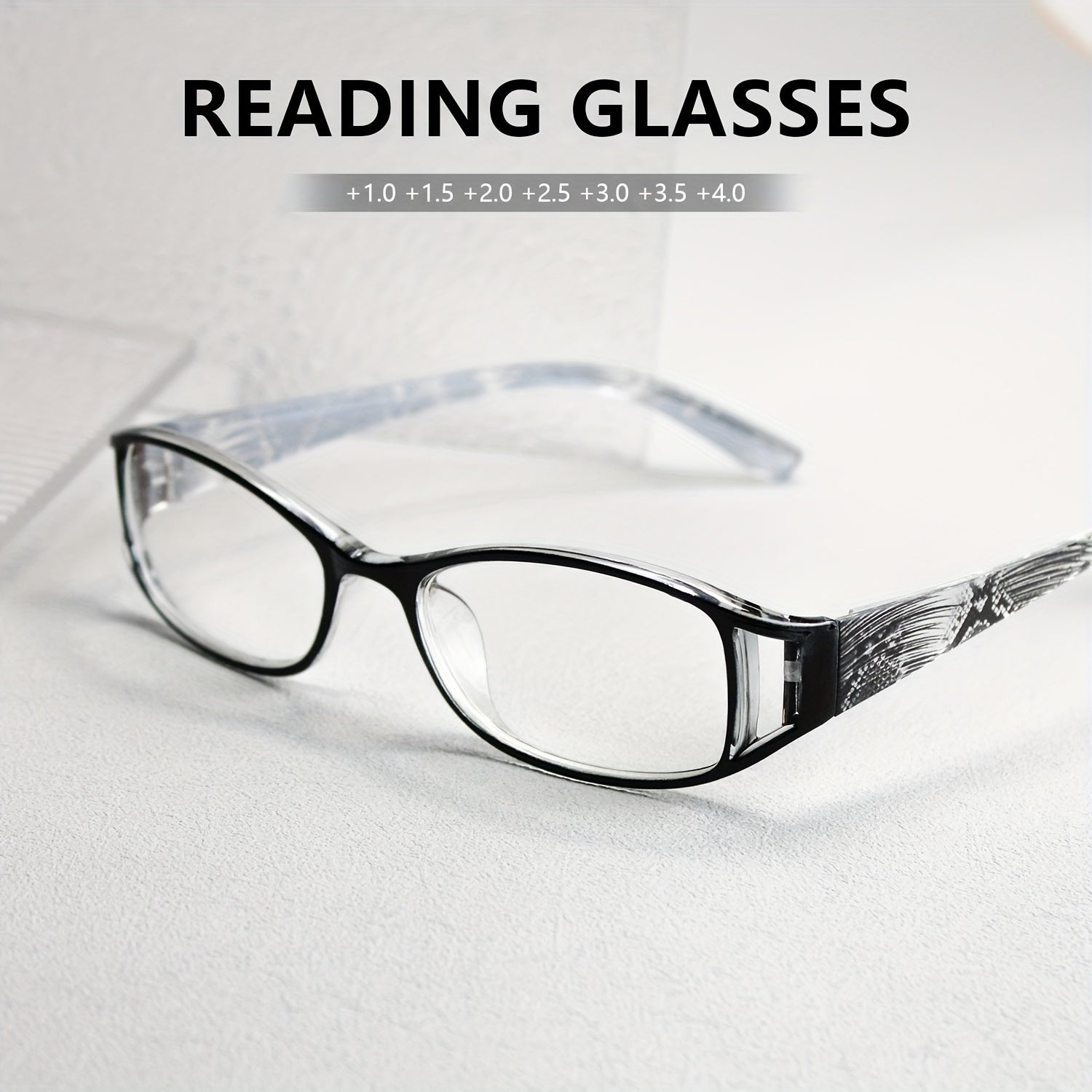 8 pairs of color striped reading glasses - suitable for men and women, essential for daily office work, high-quality fashion glasses, durable vision aids, essential for book fans, multi-packaged high-quality reading glasses