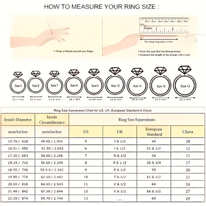 S925 Sterling Silver Ring Set for Women - 2-Piece 5A Zirconia Boho Luxury Engagement Ring Set, Elegant Ladies Wedding Anniversary Party Gift, Sizes 6-10