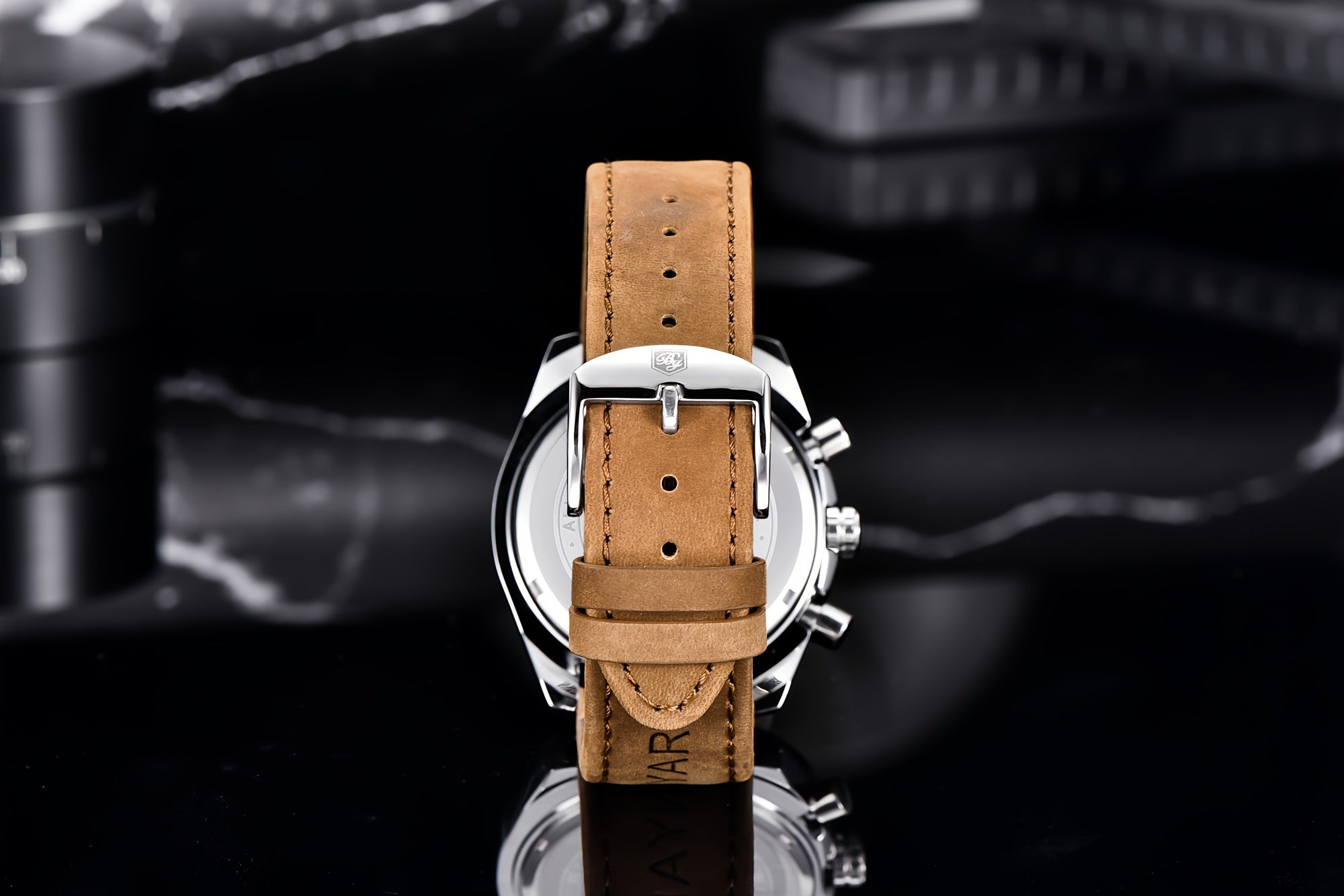 [BENYAR Luminous Chronograph Watch] BENYAR Analog Quartz Chronograph Luminous Watch - Big Face Mens Business Work Sport Casual Fashion Designer Dress Wrist Watch - Elegant Gift For Men