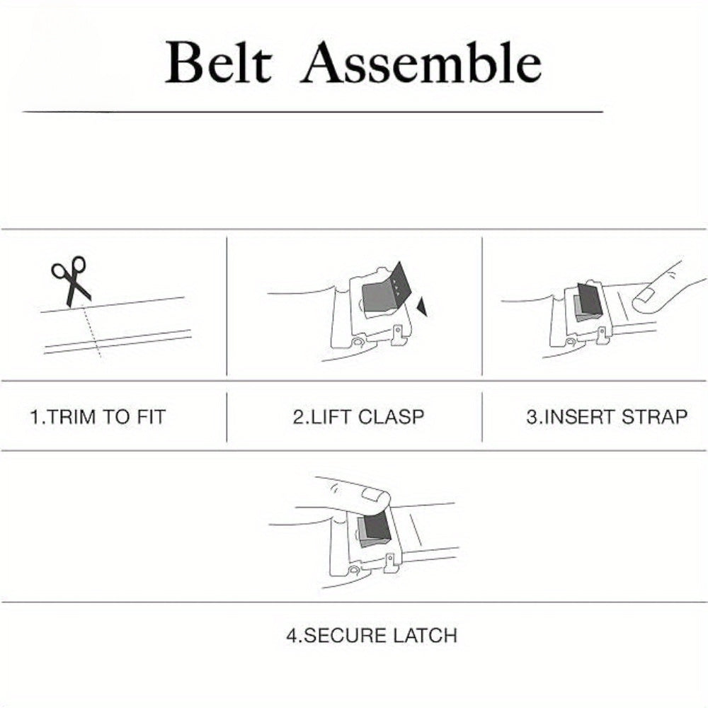 2pcs Men'S Ratchet Leather Belt Set - Sliding Belt Adjustable For Gift Mens Dress Fashion Belts1 3/ 8", Christmas Gift Ideal Men'S Belt Accessory