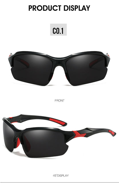 Sport Sunglasses Polarized Half Frame Lightweight UV Protection for Men Women – Skiing Driving Running Fishing Cycling Outdoor, Available in 3-Pack or 10-Pack Bulk Set