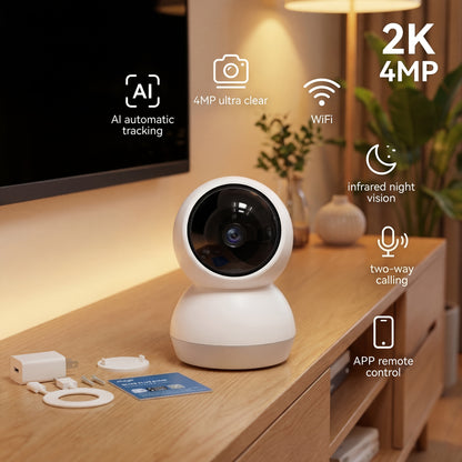 2K Indoor WiFi Security Camera - Two-Way Audio and Night Vision – view 4