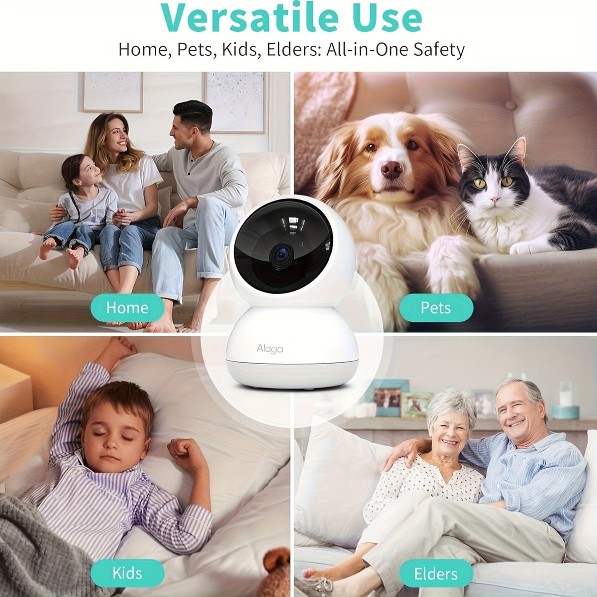 2K Indoor WiFi Security Camera - Two-Way Audio and Night Vision – view 8