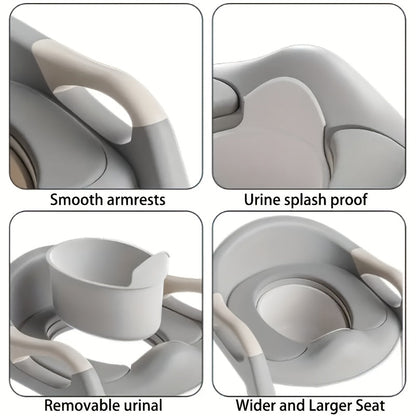 3-in-1 Toddler Potty Training Seat - Foldable Steps and Safety Harness – view 5